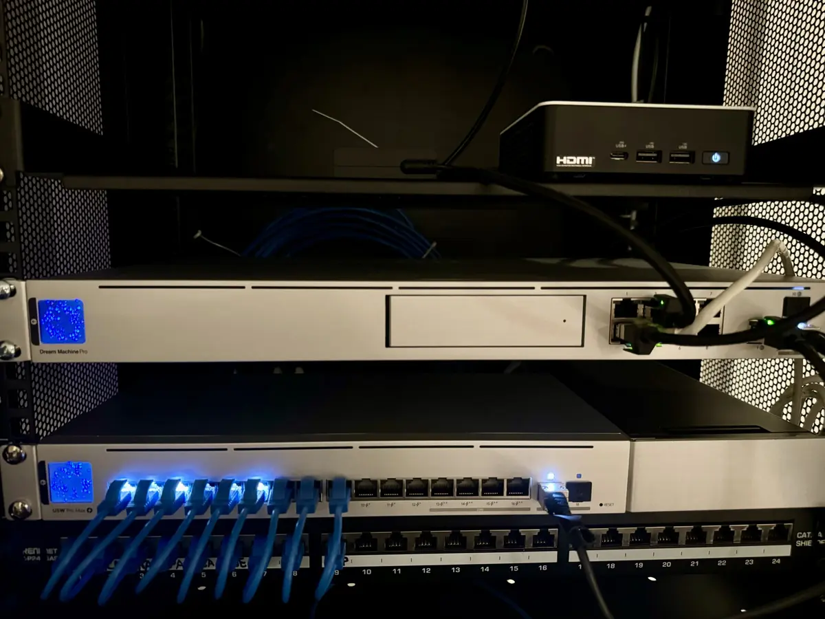unifi server rack at home
